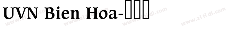 UVN Bien Hoa字体转换